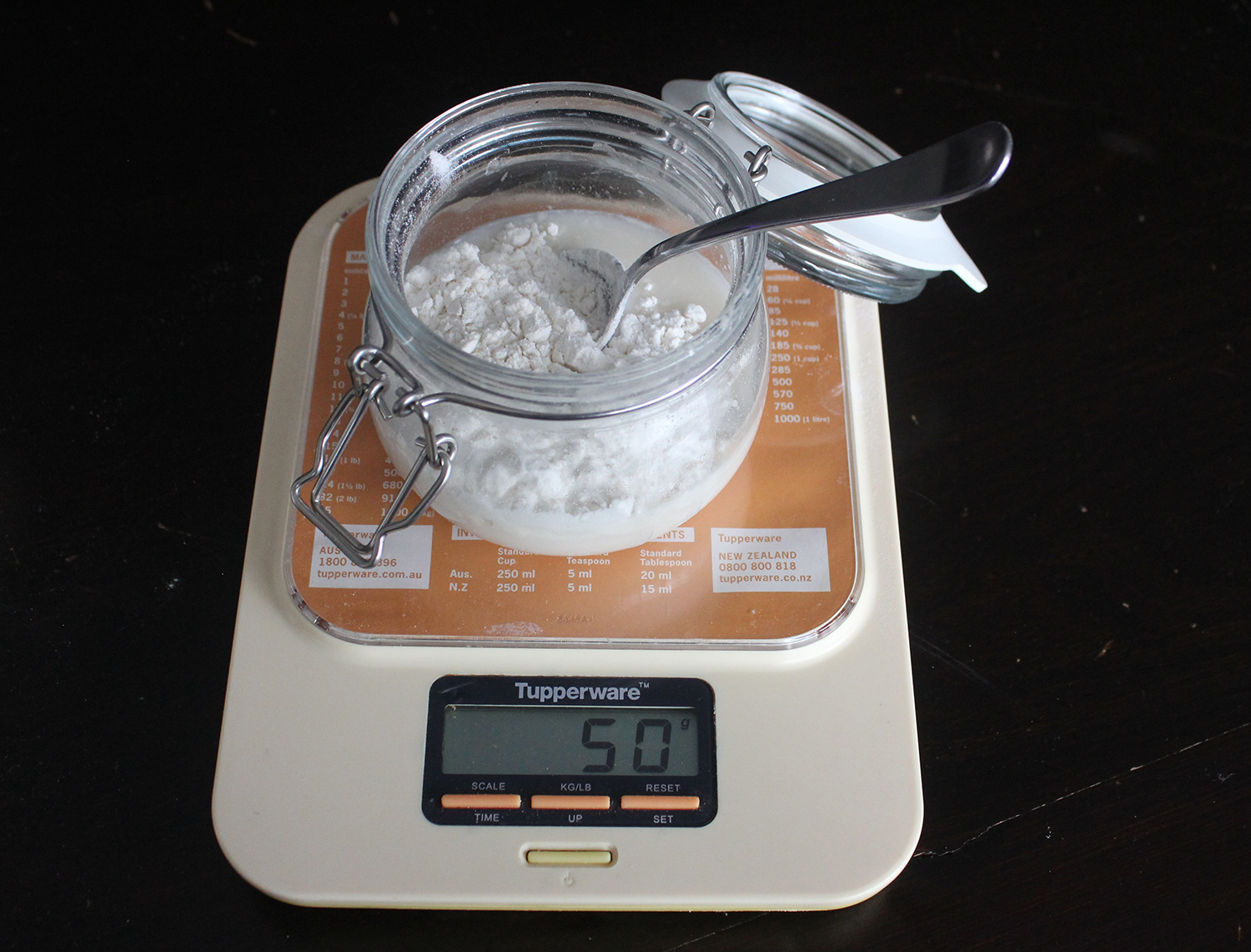 Sourdough starter and 50g flour