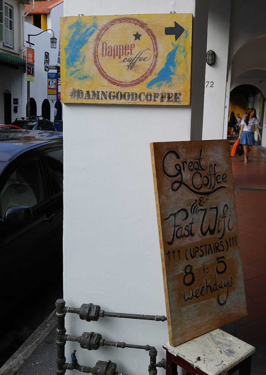 Dapper Coffee Signage