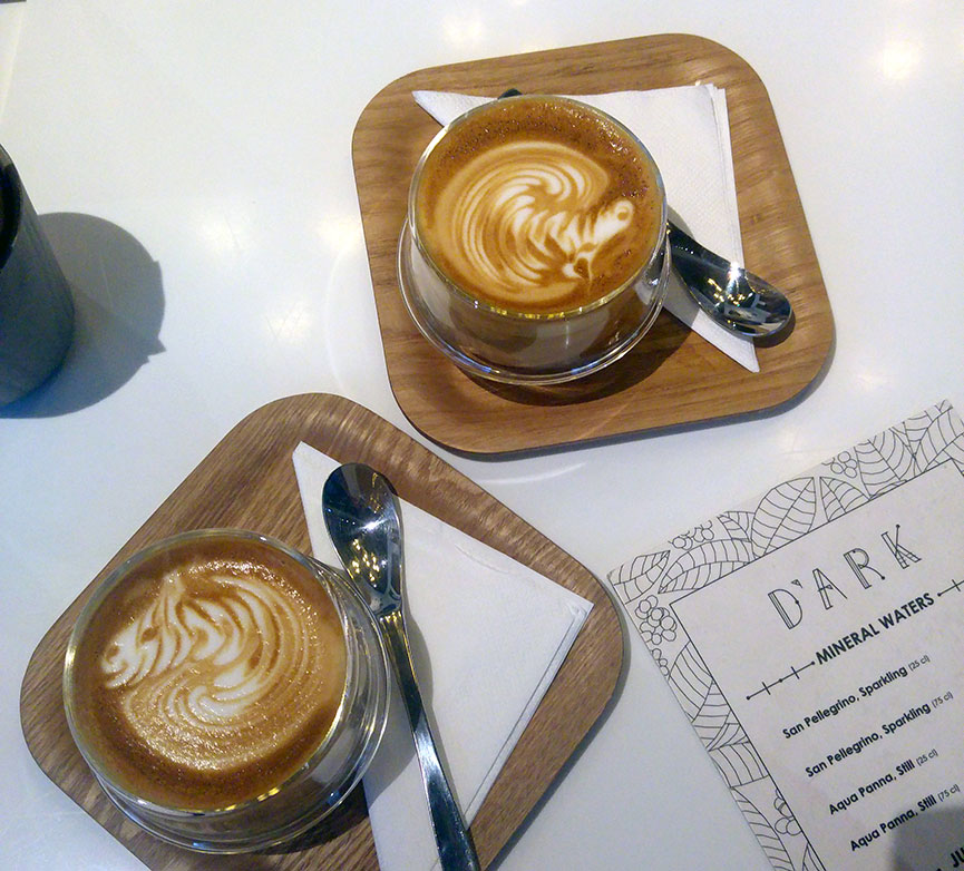A great coffee to pick you up before going and eating some more!