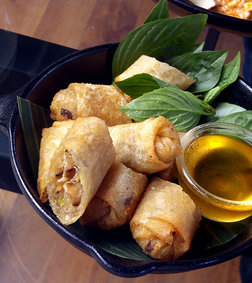 Spring rolls, deep fried crunchy goodness.