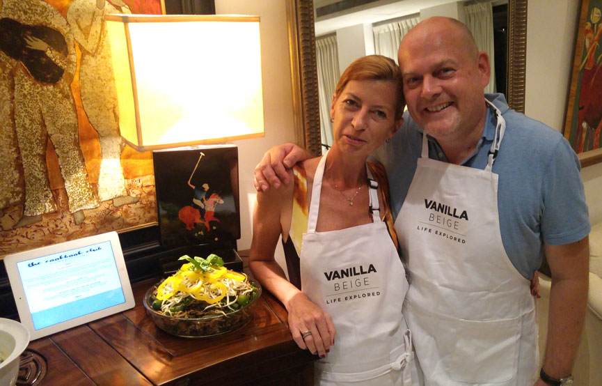 Team Ann and Julius presenting their dishes