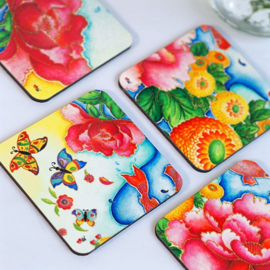 Vanilla Beige Milc by Mishell Coasters