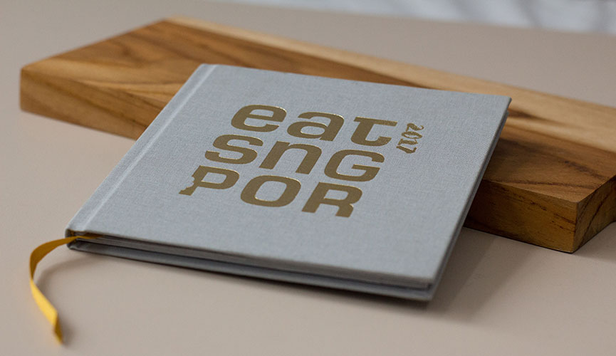 The beautiful EATSingapore book. Photo Credit: EATSingapore
