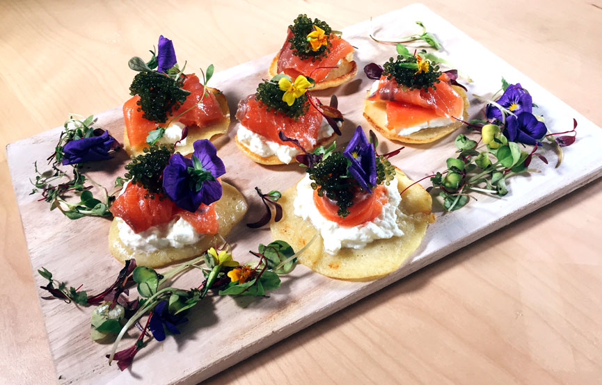Green Caviar Meal Belly Canapes