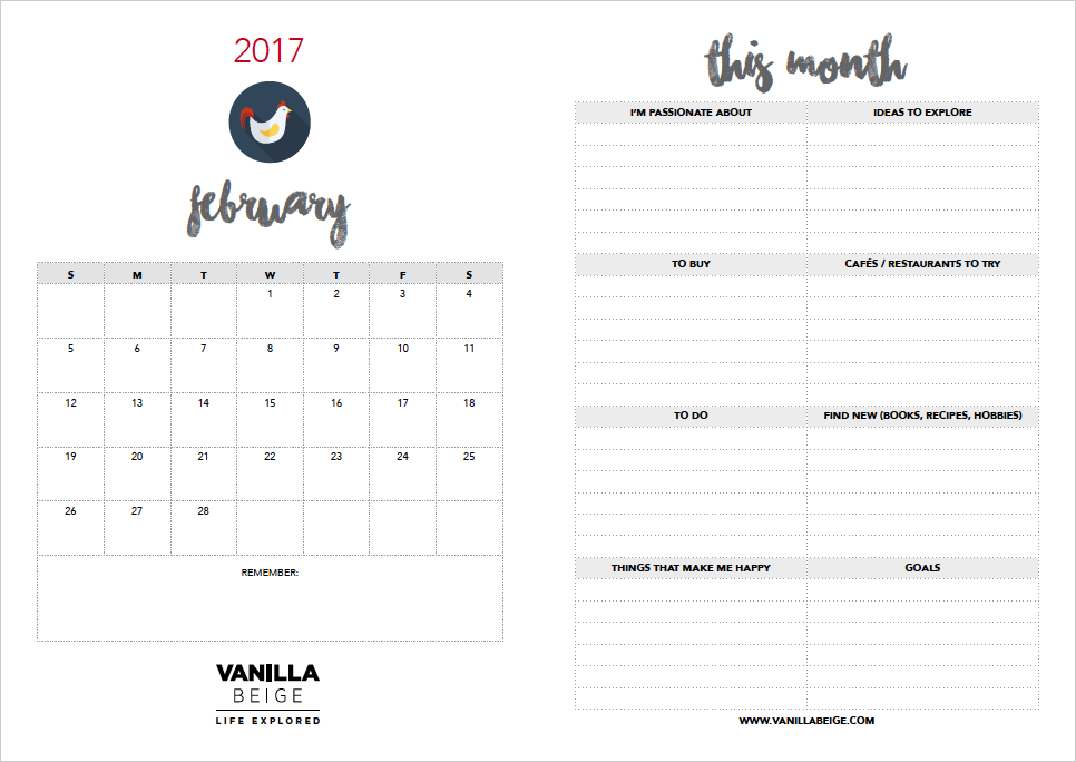 Vanilla Beige Inspiration Planner