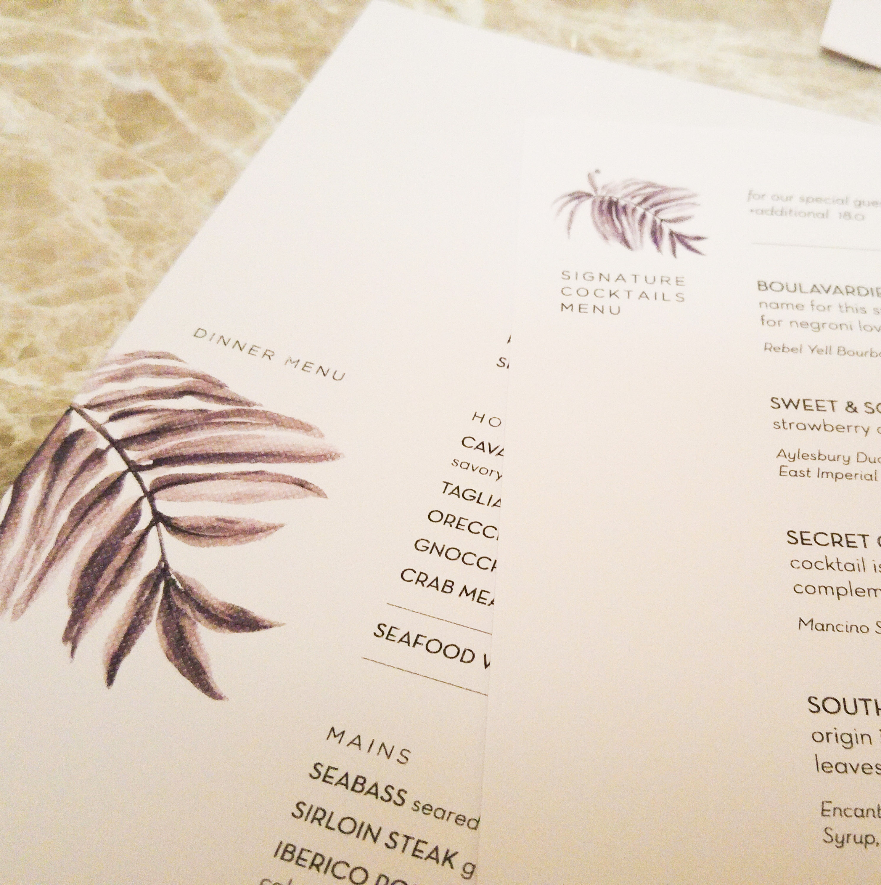Fynn's Menu
