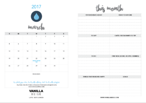 Vanilla Beige Calendar Planner