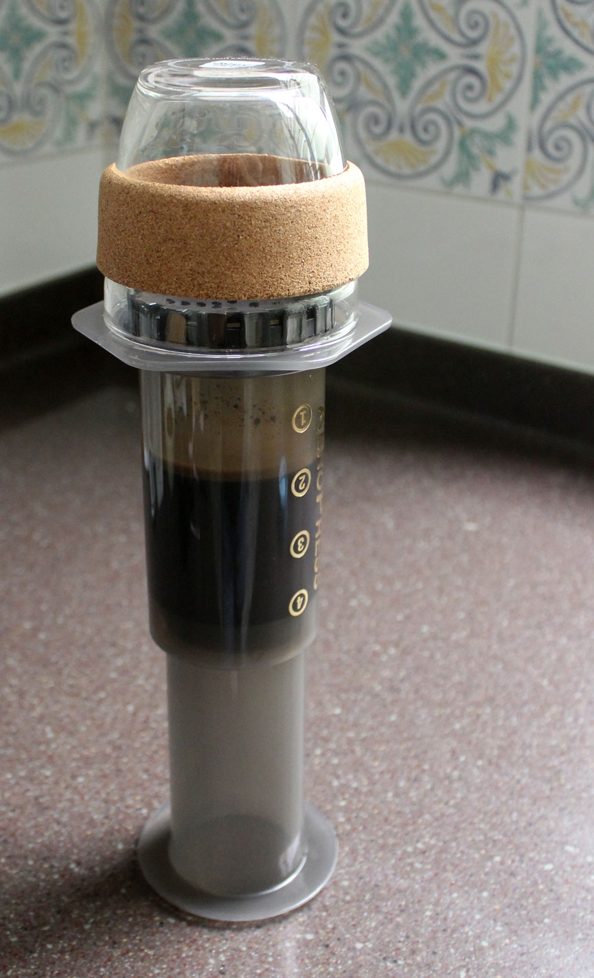 Homebrewing with Aeropress Inverted