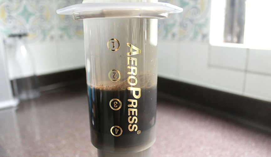 Homebrewing with Aeropress Inverted