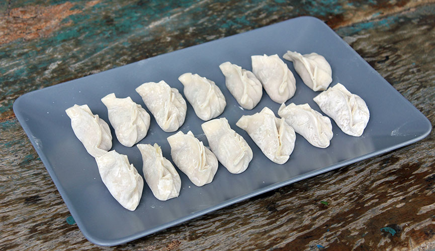 Separate them on a tray to ensure they don't stick (line the tray with baking paper).