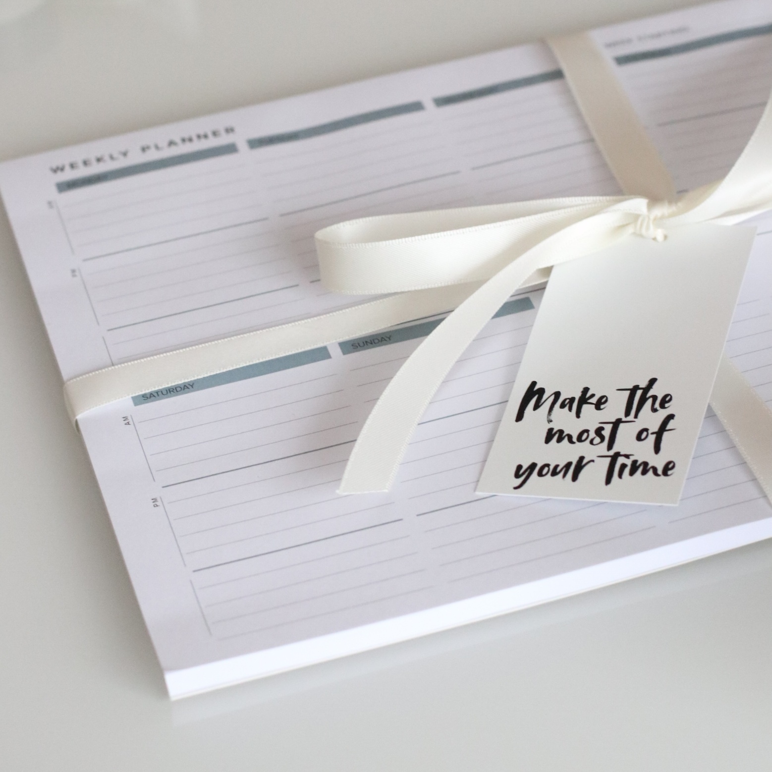 Vanilla Beige Weekly Planner