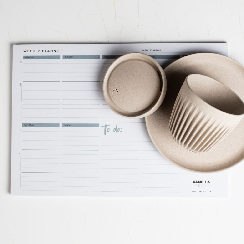 Weekly Planner + HuskeeCup