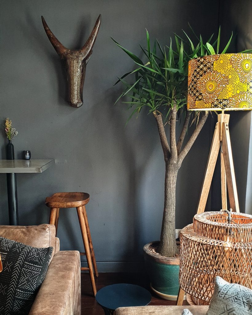 Kafe Utu's African inspired interior