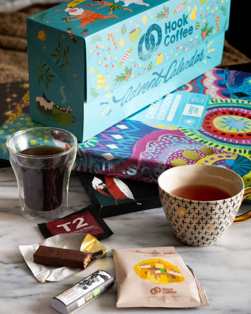 Advent Calendars by T2 Tea, Hook Coffee and Zotter (from Hello Chocolate)