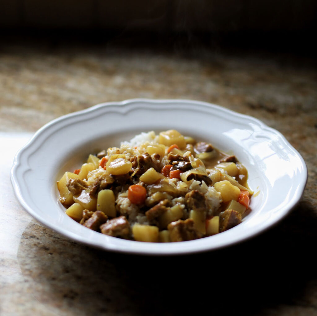 Japanese Curry on Rice made in Zojiroshi