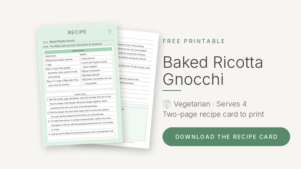 Download the Baked Ricotta Gnocchi recipe card