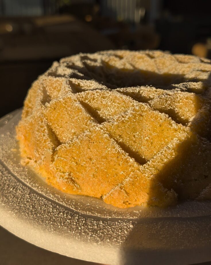 Gluten-free/Dairy-Free Coconut and Lime Bundt cake Cake